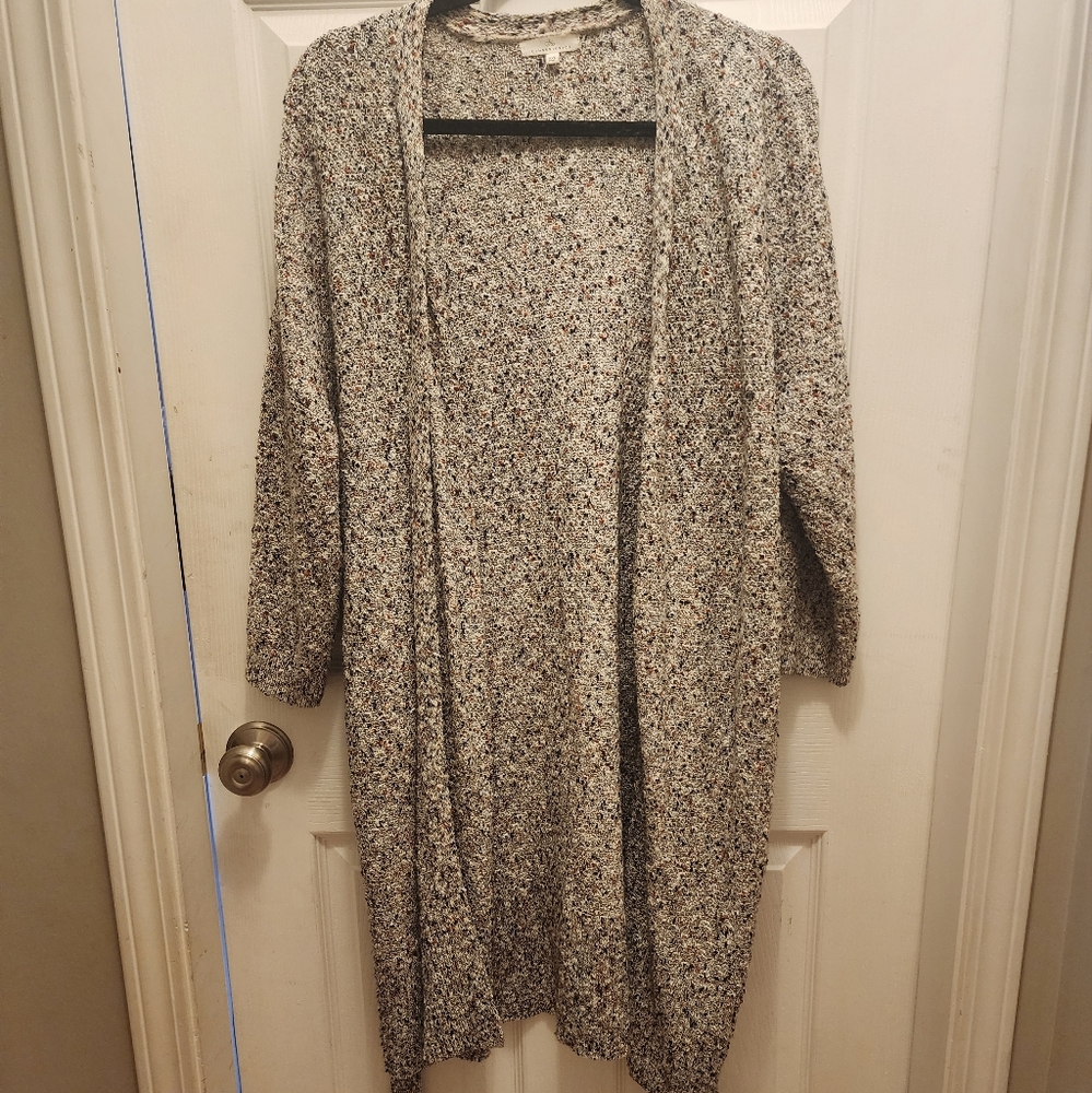 Camber & Grace open front sweater cardigan with belt